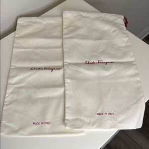 Ferragamo Shoe Dust Bags (2) - 16” x 8 1/2”